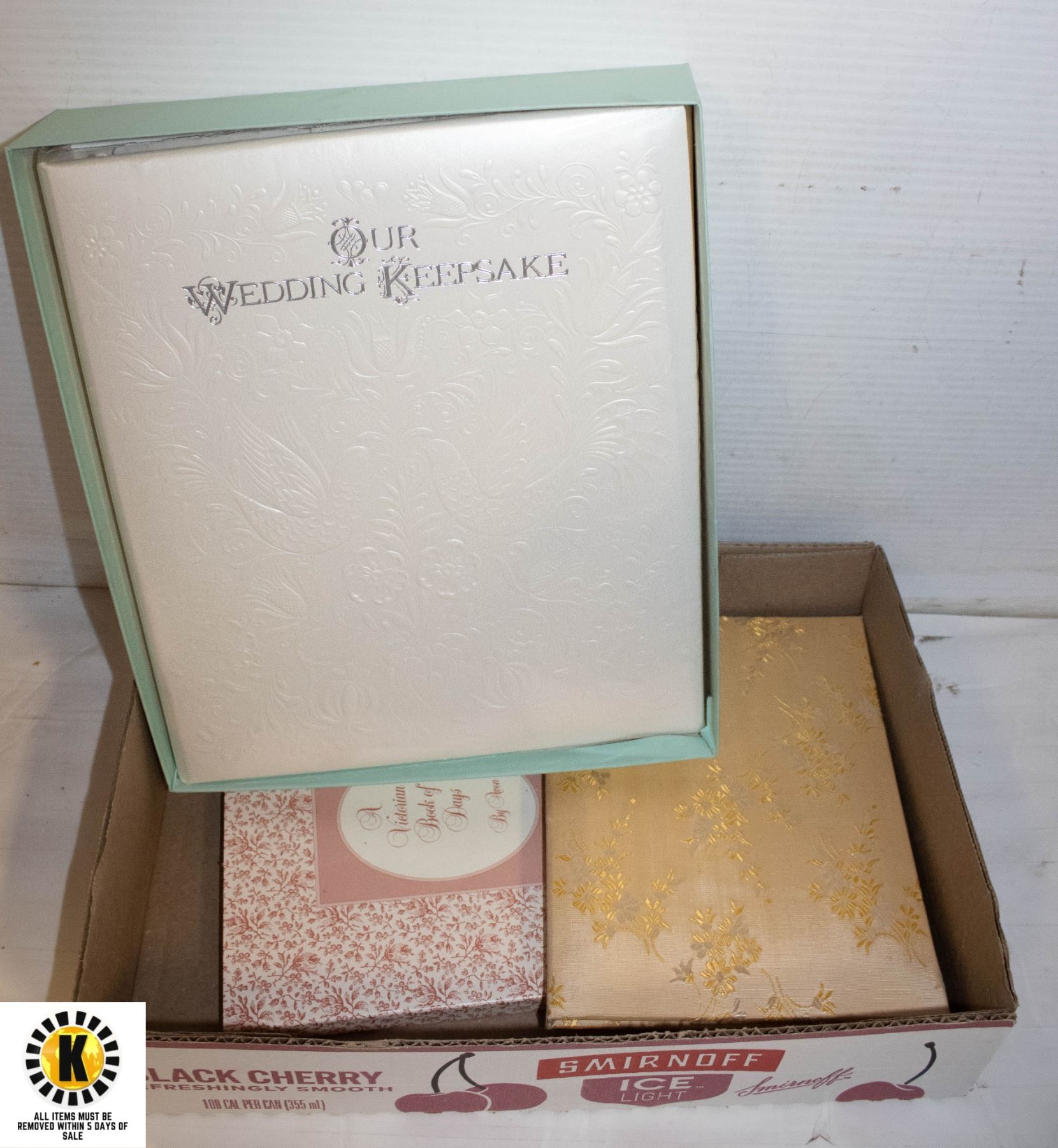 Hallmark Memory Box HALLMARK WEDDING ALBUM AND TWO MEMORY BOOKS