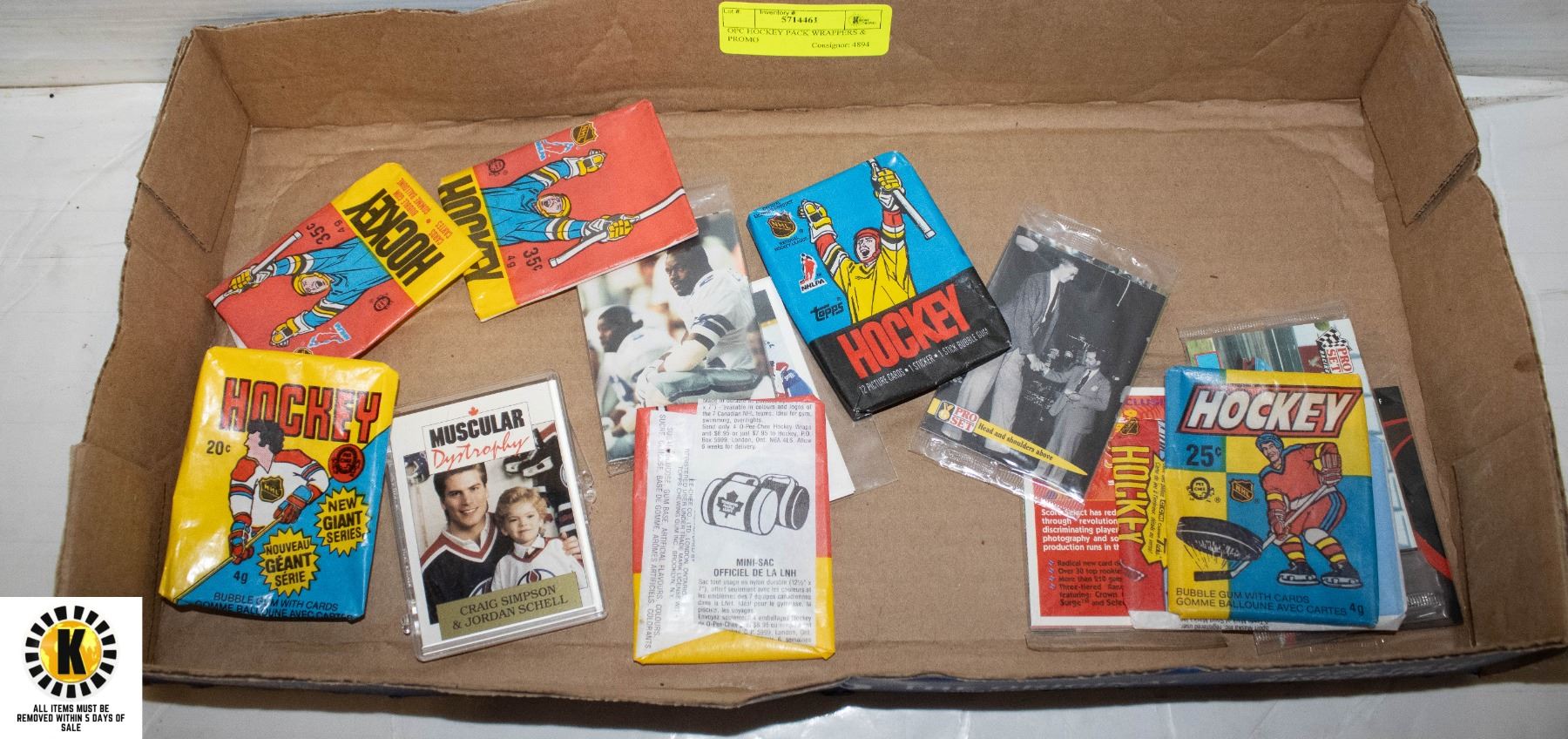 OPC HOCKEY PACK WRAPPERS & PROMO