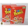 Image 1 : 2 BOXES OF FRUITY PEBBLES CEREAL BB 2023 OCT 16