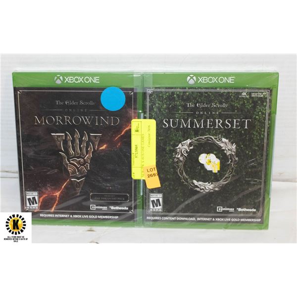 NEW 2PK X BOX ONE GAMES