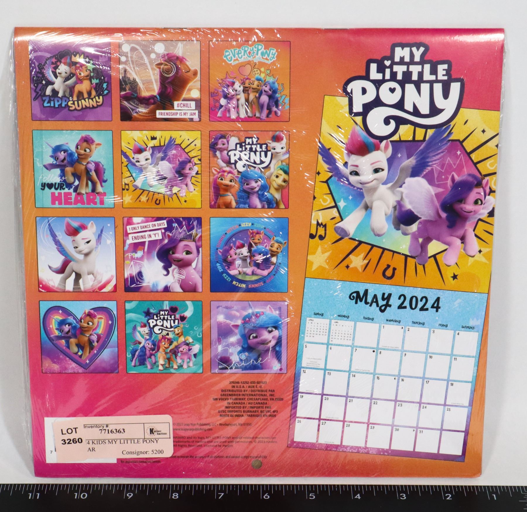 NEW 2024 KIDS MY LITTLE PONY CALENDAR new-2024-kids-my-little-pony-calendar