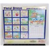 Image 1 : NEW 2024 FLORAL BREEZE 12 MONTH CALENDAR