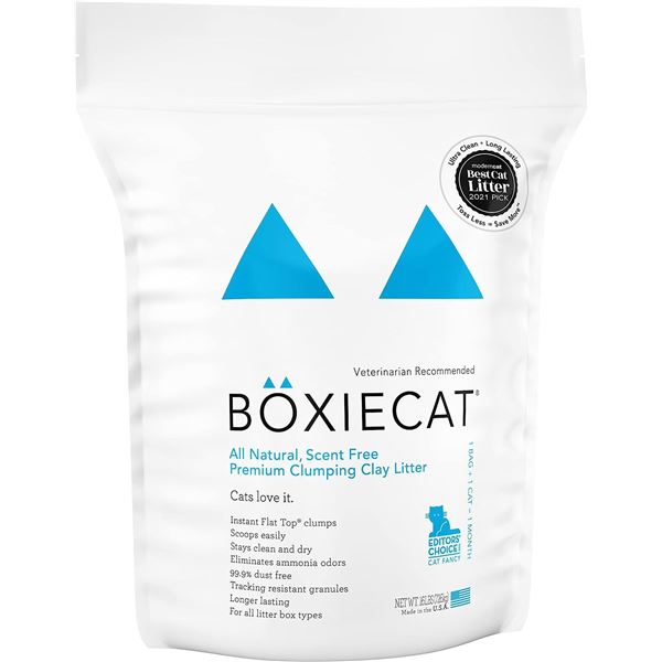 NEW 16LB BAG OF BOXIE CAT ALL NATURAL SCENT FREE