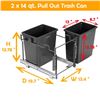 Image 2 : NEW CORALOV 2 BIN RECYCLING / TRASH SYSTEM - UNDER