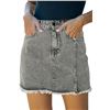 Image 1 : NEW WOMENS HERBATOMIA HIGH WAISTED GREY JEAN SKIRT