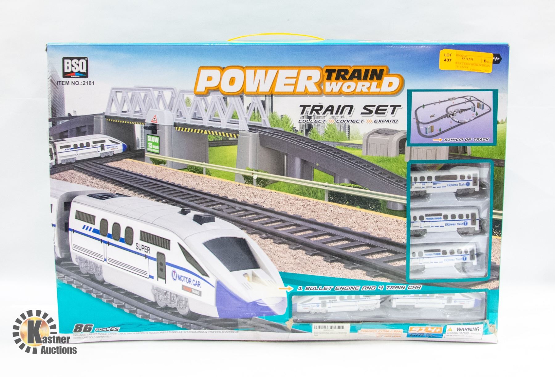 Two Power Set Train NEW POWER TRAIN WORLD TRAIN SET W/ 914+ CM OF