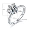 Image 2 : 3 CT GRA CERTIFIED MOISSANITE 925 STERLING SILVER