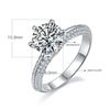 Image 2 : 2 CT GRA CERTIFIED MOISSANITE 925 SILVER SZ 7