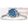 Image 3 : 1 CT GRA CERTIFIED BLUE MOISSANITE 925 ST. SILVER