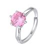 Image 3 : 1 CT GRA CERTIFIED PINK MOISSANITE 925 ST. SILVER