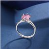 Image 5 : 1 CT GRA CERTIFIED PINK MOISSANITE 925 ST. SILVER