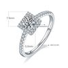 Image 2 : 0.5CT GRA CERTIFIED MOISSANITE 925 STERLING SILVER