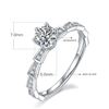 Image 2 : 0.5CT GRA CERTIFIED MOISSANITE 925 STERLING SILVER
