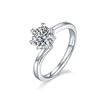 1CT GRA CERTIFIED MOISSANITE 925 STERLING SILVER