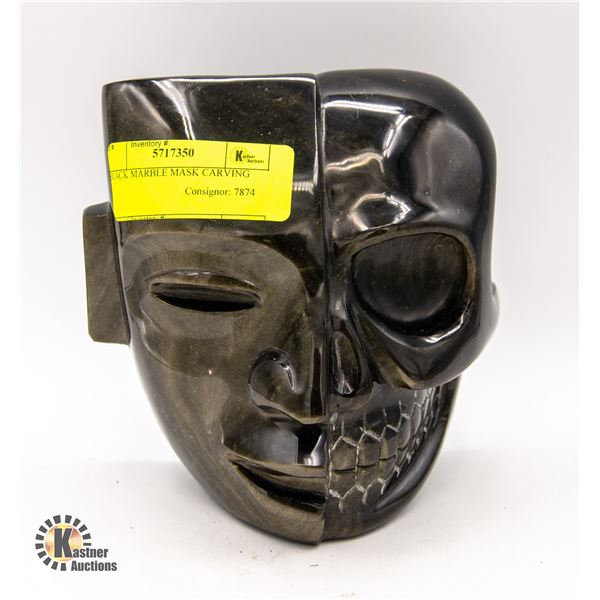 BLACK STONE MASK CARVING