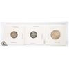 Image 1 : 3 SILVER COINS, 2 1967 ONE EARLY 1900'S