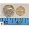 Image 1 : 1967 CANADAIN SILVER QUARTER AND DIME