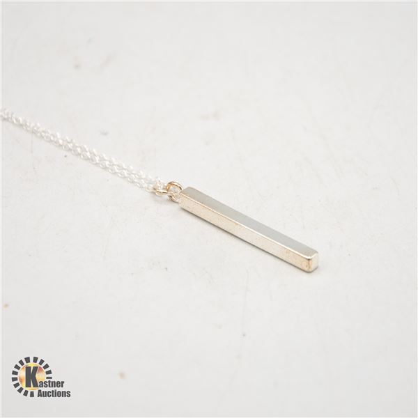 NEW .925 PENDANT NECKLACE IN BLACK