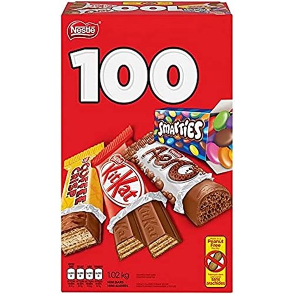 NEW NESTLE 100 PCS MINI CHOCOLATE BARS