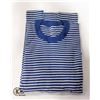 NEW MOON AND BACK ADULT BLUE STRIPED PJ TOP SIZE S