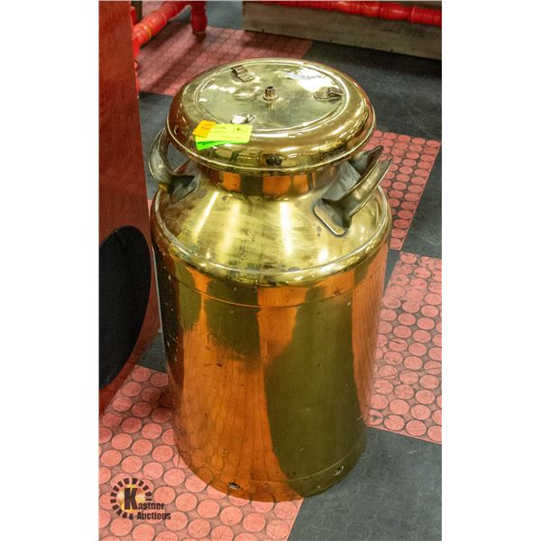 TALL BRASS MILK JUG