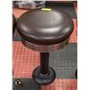 Image 1 : VINTAGE FLOOR-MOUNT CAFE SWIVEL STOOL -