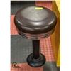 Image 1 : VINTAGE FLOOR-MOUNT CAFE SWIVEL STOOL -