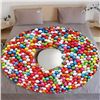 Image 1 : 180CM SPRINKLED DONUT PRINT FUNNY FOOD BLANKET