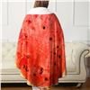 Image 6 : 180CM WATERMELON PRINT FUNNY FOOD BLANKET