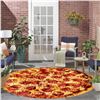 Image 8 : 180CM PIZZZAAA! PRINT FUNNY FOOD BLANKET