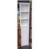 Image 1 : WHITE SHELVING UNIT WITH DOOR NEEDS CLEANING