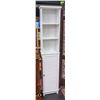 Image 1 : WHITE SHELVING UNIT WITH DOOR NEEDS CLEANING