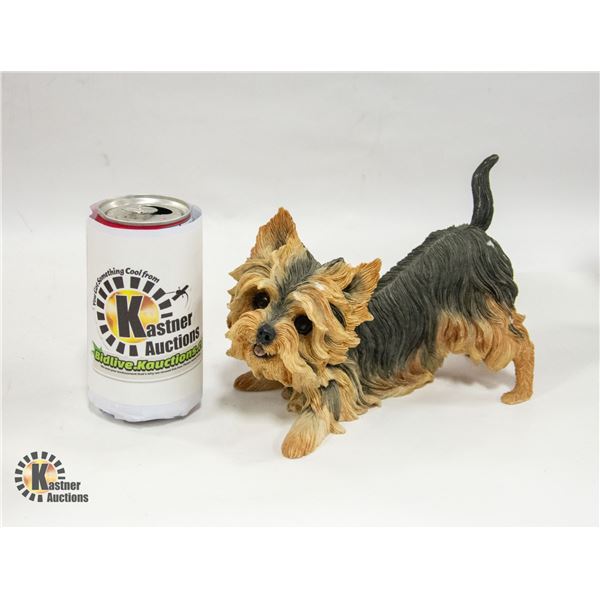 CERAMIC YORKIE STATUE APPROX H-6 