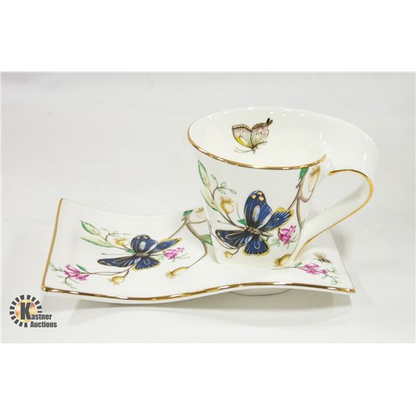 ADELINE COLLECTION TEA CUP AND SAUCER