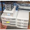 Image 1 : COLLECTION OF 4 SMALL BIN STORAGE DRAWERS