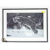 Image 1 : FRAMED LYNX PRINT R.FEHR 1992 #169/650