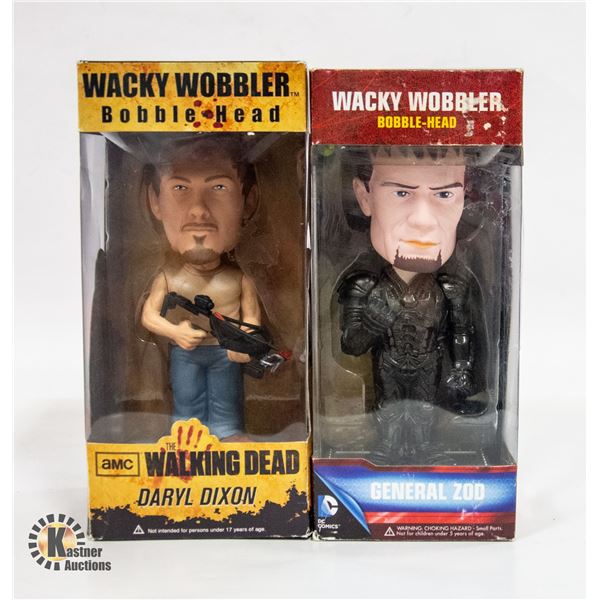 NEW (2) WACKY WOBBLERS FUNKO