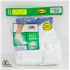 Image 1 : ANKLE SOCKS WHITE 12-16 SIZE 6-PACK FRUIT OF LOOM