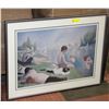 Image 1 : FRAMED PRINT "BATHERS" BY GEORGES PIERRE SEURAT