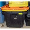 Image 1 : BUNDLE OF TWO HEAVY DUTY STORAGE TOTES