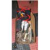 Image 1 : BOX FULL OF CARPENTERS TOOLS, TOOLBELT,