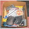 Image 1 : BOX WITH ASSORTMENT OF CONTRACTORS TOOLS