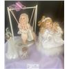Image 2 : Basket Of Babies with Collectible Porcelain Miniatures and Angel Figurines