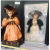 Image 1 : Two Limited Edition Classic Beauty Vintage Collectible Porcelain Dolls  Samantha Collection