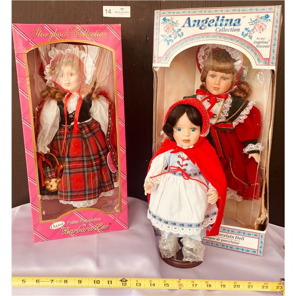 Angelina Visconti Collection Porcelain Doll with StoryBook Collection Little Red Riding Hood Doll