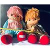 Image 1 : Vintage 1980 Ice Cream Girl and Boy Collectible Stuffed Dolls 28H