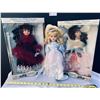 Image 1 : KeepSake Memories Fine Porcelain Dolls Brand New in Box and Princess Vintage Collectible Doll