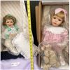 Image 2 : The Hamilton Collection Kaitlyn and Heritage Doll Shannon Porcelain Fine Sculpted brand new dolls