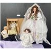 Image 1 : Collectors Porcelain Fashion Bride Dolls and Victorian Grace Doll plus more  Brand New In Boxes