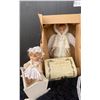 Image 2 : Collectors Porcelain Fashion Bride Dolls and Victorian Grace Doll plus more  Brand New In Boxes